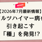 【2026年7月最新研究】アルツハイマー病を引き起こす”種”が見つかったニュースを認知症看護認定看護師が解説します